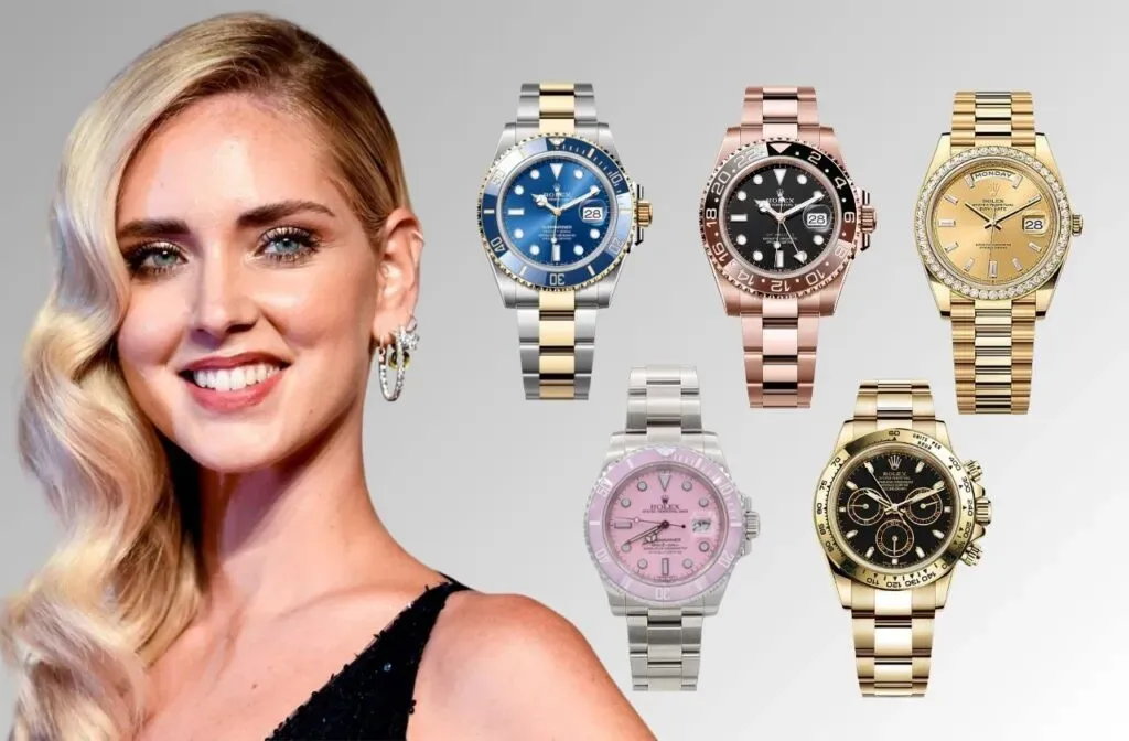 Chiara Ferragni luciendo el Rolex Datejust en contenido de moda