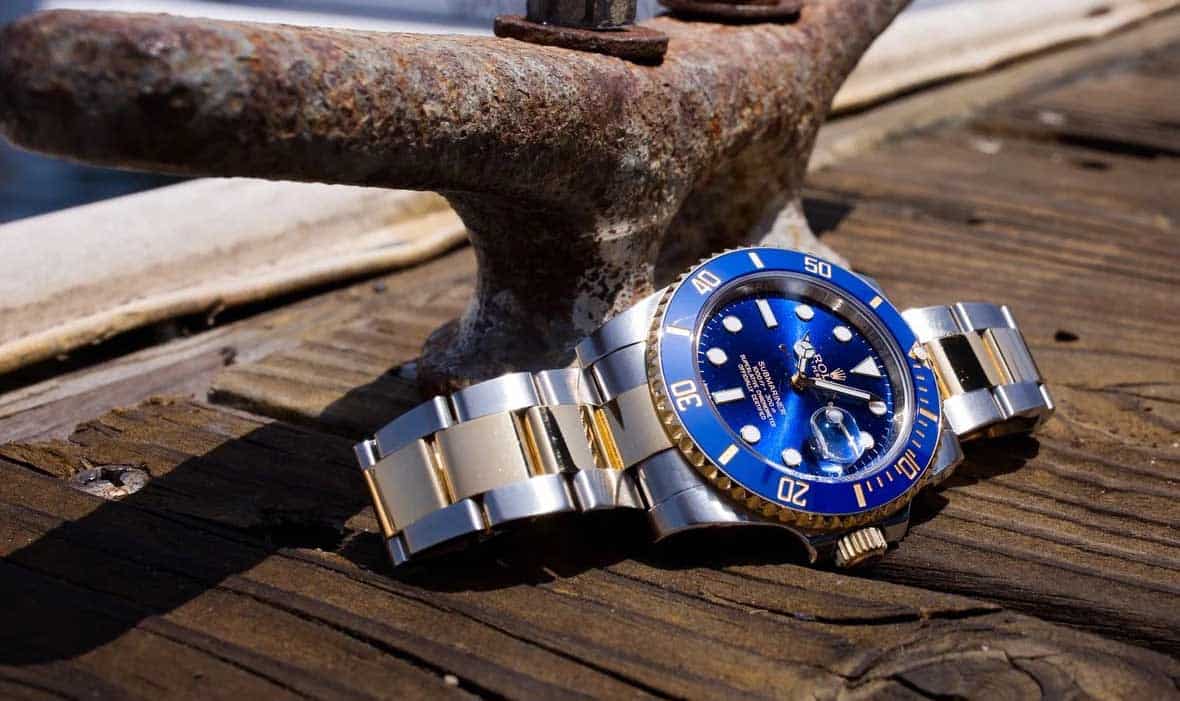 Evolución de la esfera azul sunburst del Rolex Submariner 116613LB