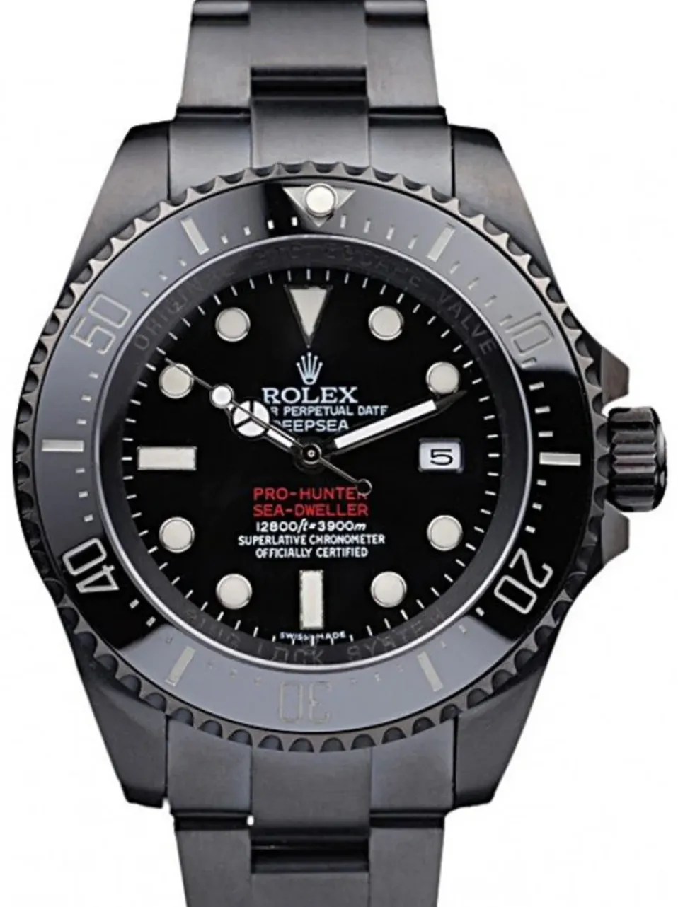 Super clone Rolex DeepSea esfera negra referencia 126660