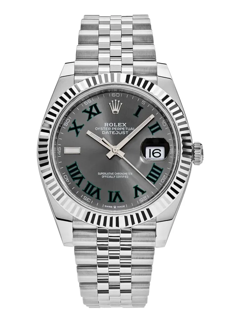 Super clone Datejust 41 con esfera Wimbledon