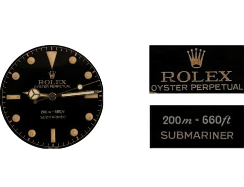 Rolex Submariner 5512 esfera gilt vintage