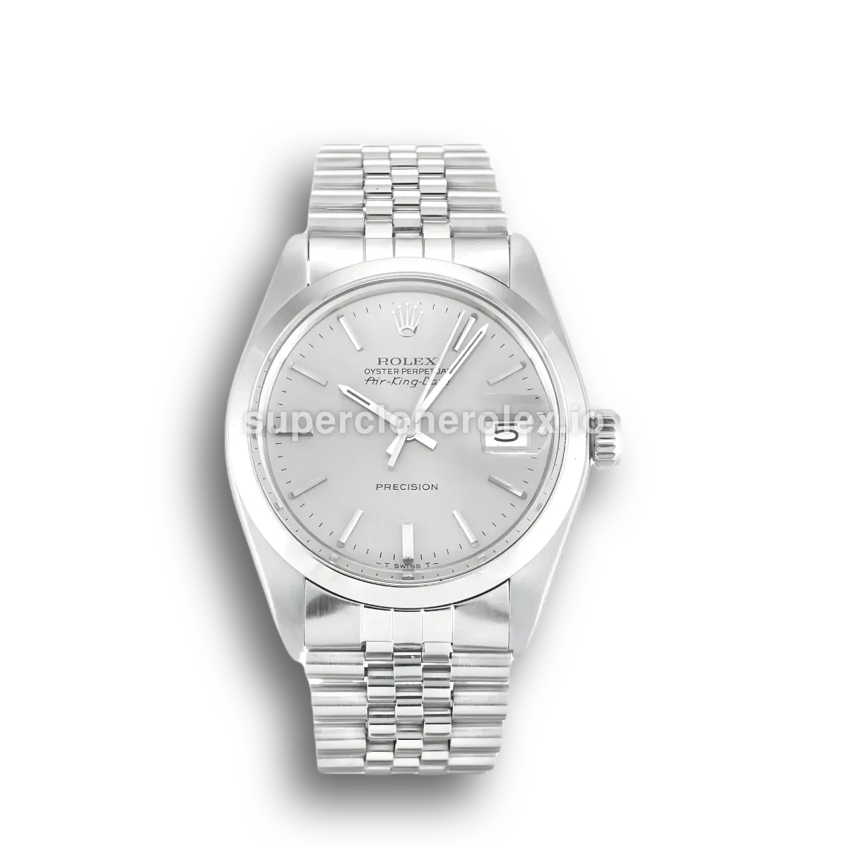 Air-King 5700 réplica de Rolex esfera gris — vista frontal