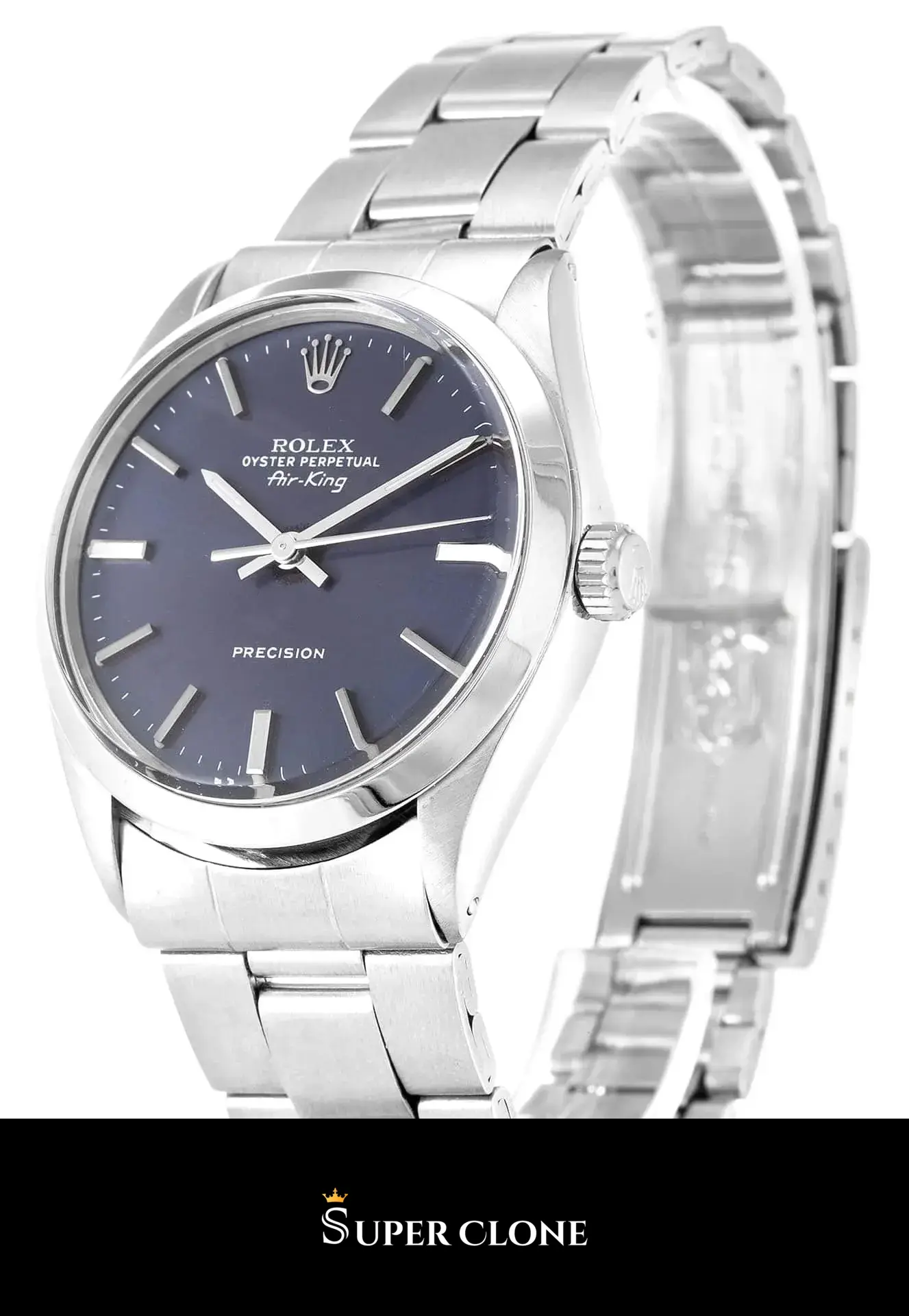 Rolex Air-King 5500 replica esfera azul - vista 3