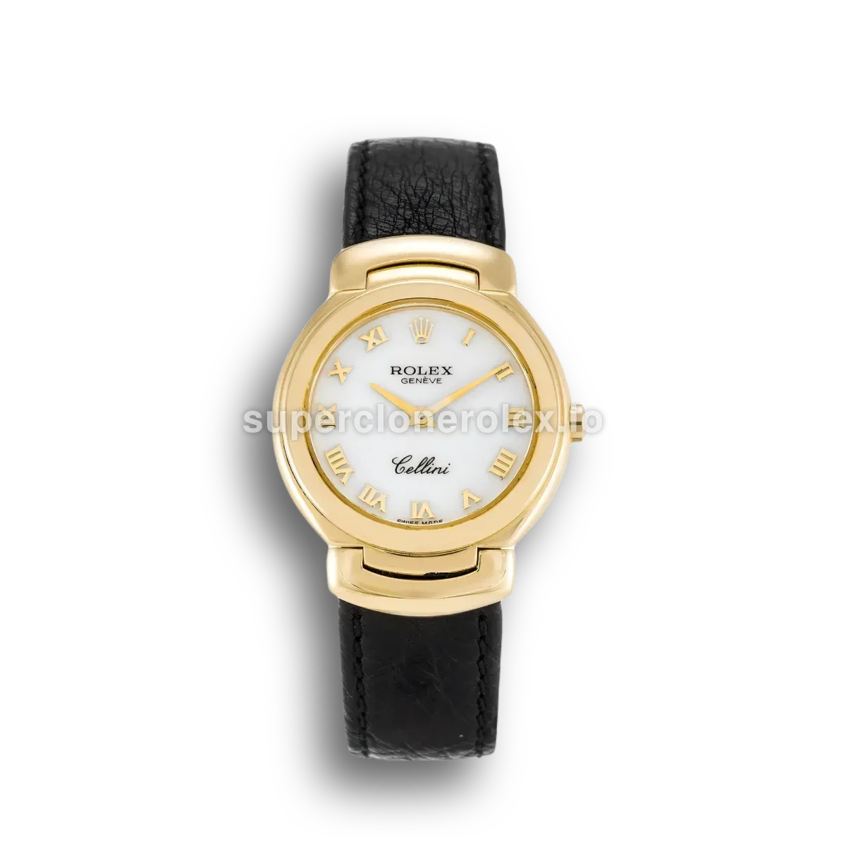 Rolex Cellini 6621 réplica Miyota esfera blanco — vista frontal