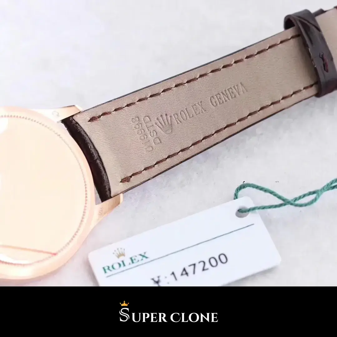 Rolex Cellini 50505 replica esfera negra, vista 2