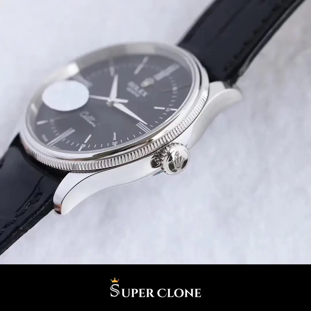 Rolex Cellini 50509 replica esfera negra, vista 7