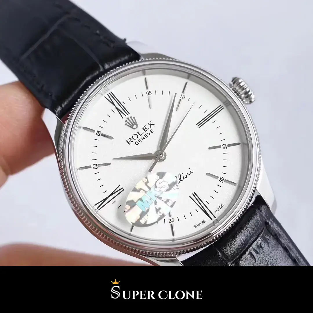 Rolex Cellini 50509 réplica esfera blanca, vista 2