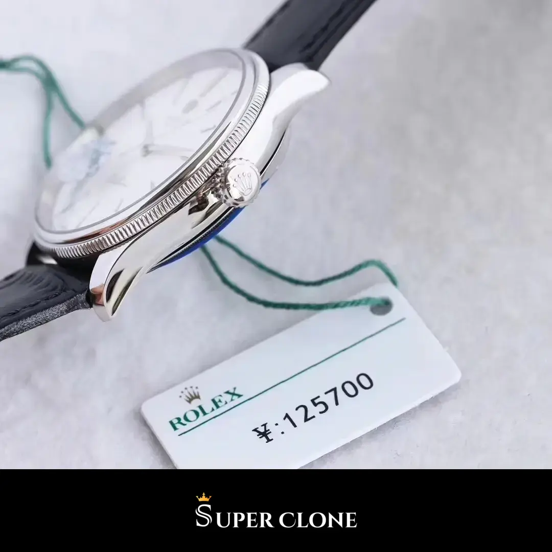 Rolex Cellini 50509 réplica esfera blanca, vista 5