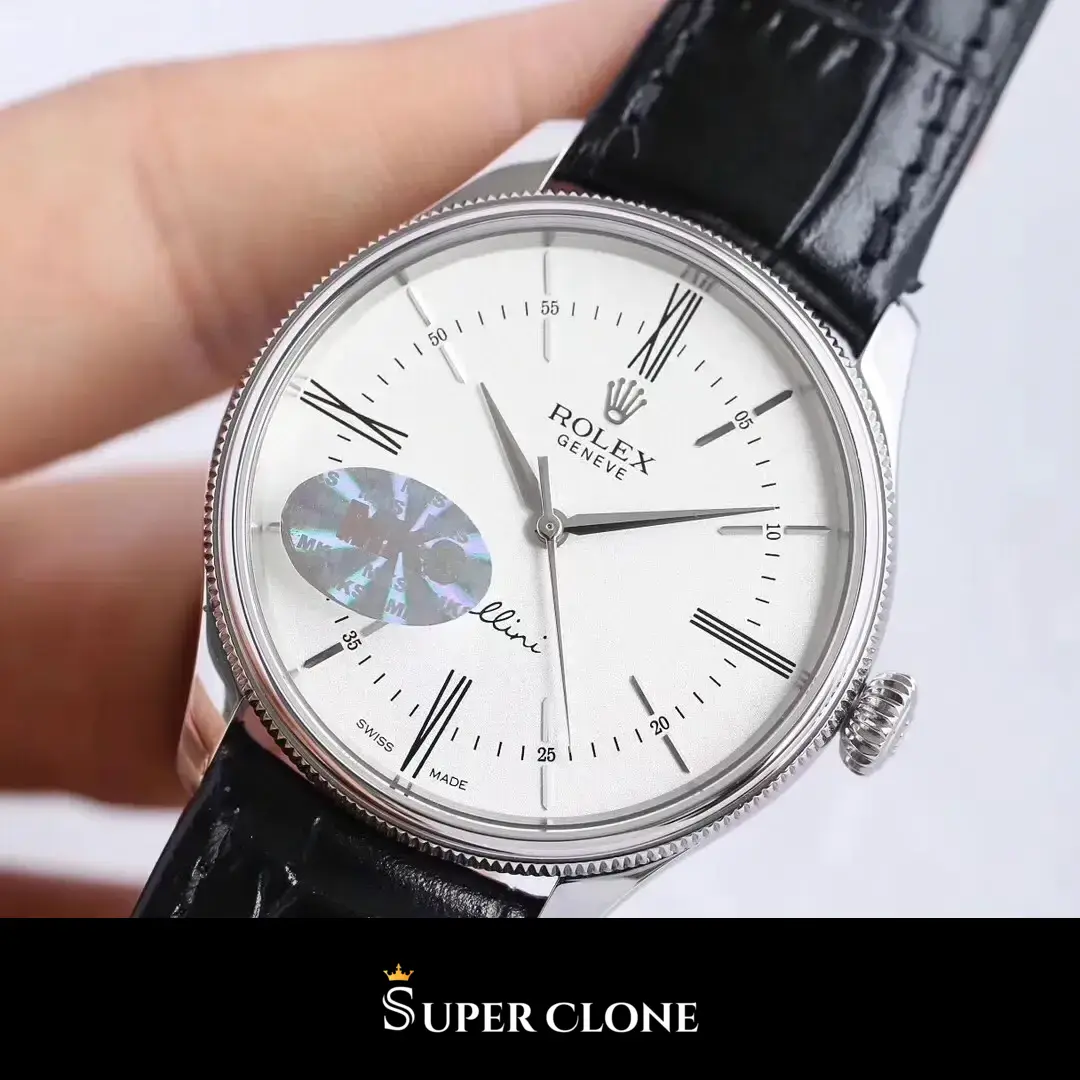 Rolex Cellini 50509 réplica esfera blanca, vista 7