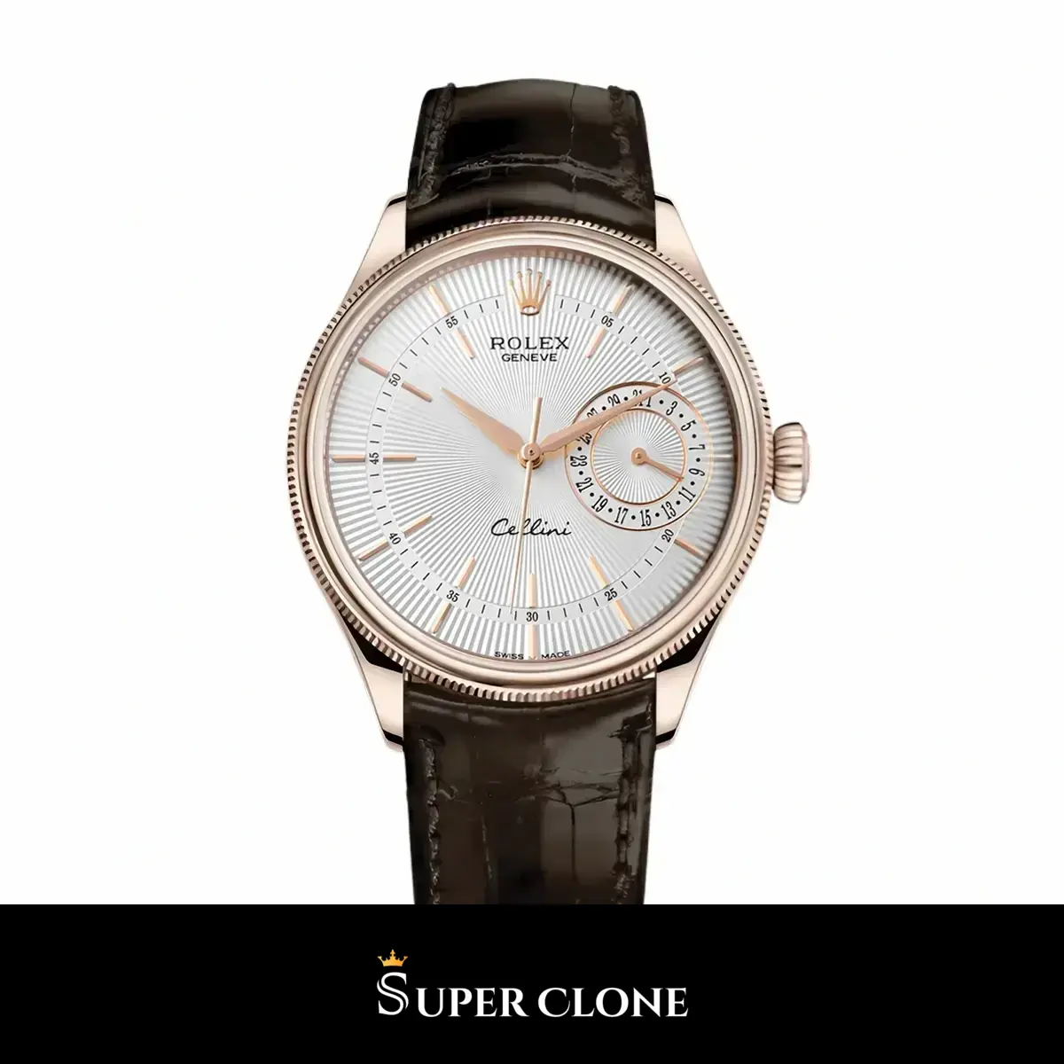 Cellini 50515 réplica de Rolex esfera blanco — vista frontal