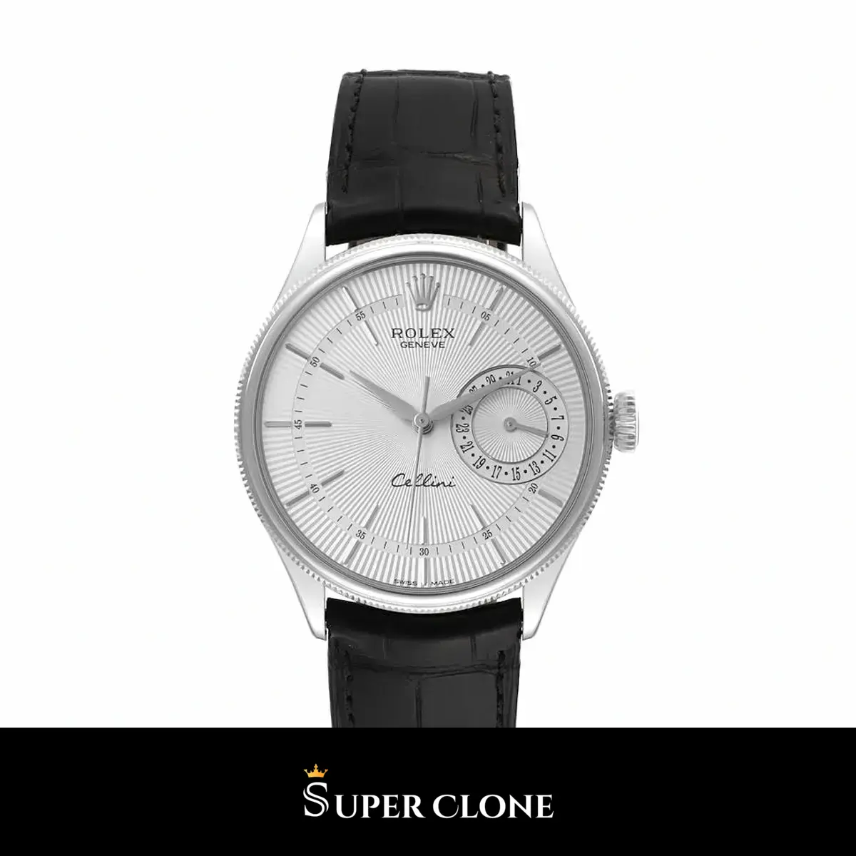 Cellini 50519 réplica automática japonesa esfera blanco — vista frontal