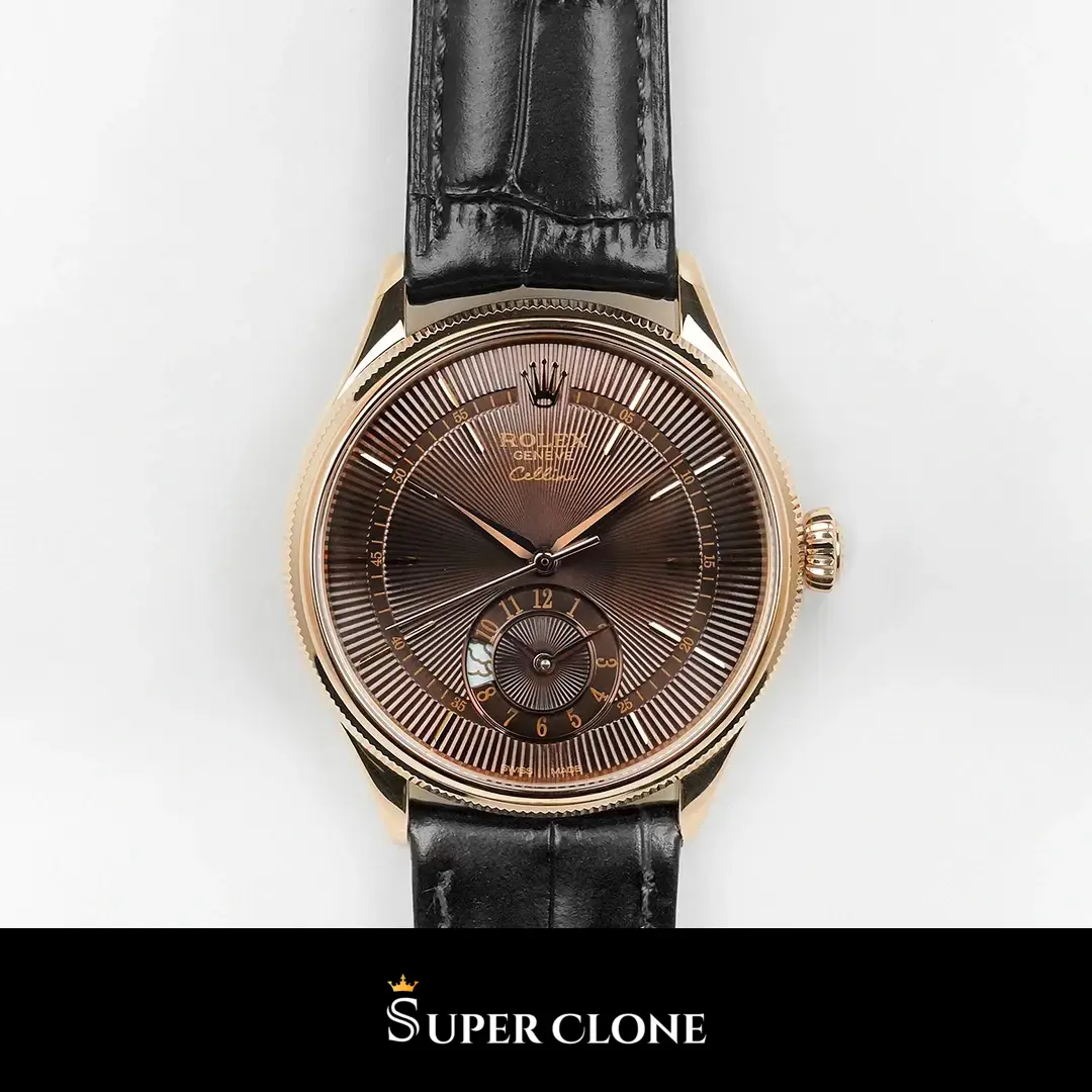 Cellini 50525 replica, detalle de la caja chapada
