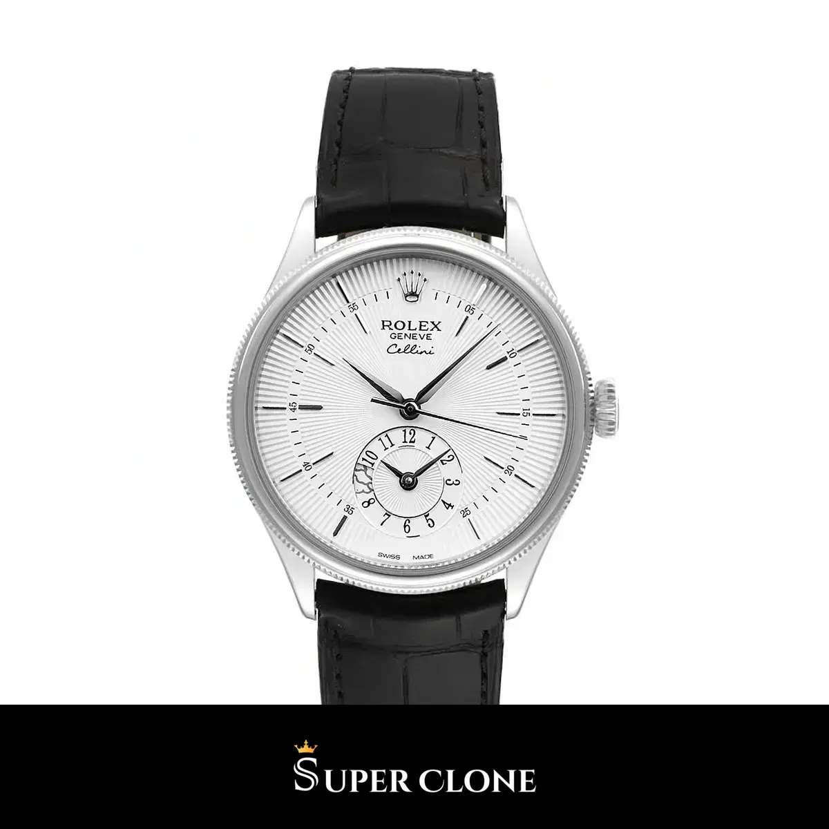 Cellini 50529 réplica automática japonesa esfera plata — vista frontal