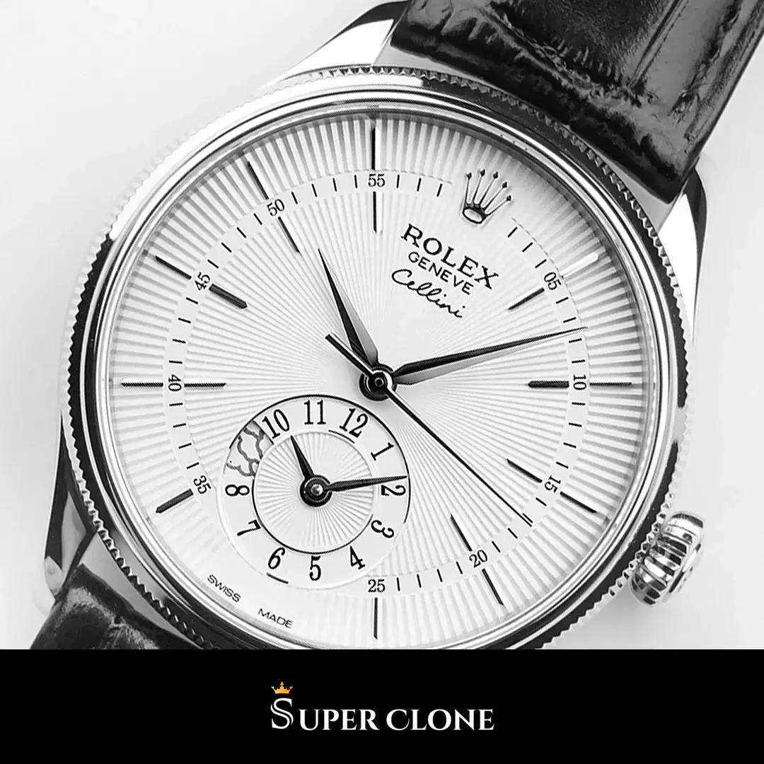 Rolex Cellini 50529 replica, perfil lateral de la caja de 39 mm