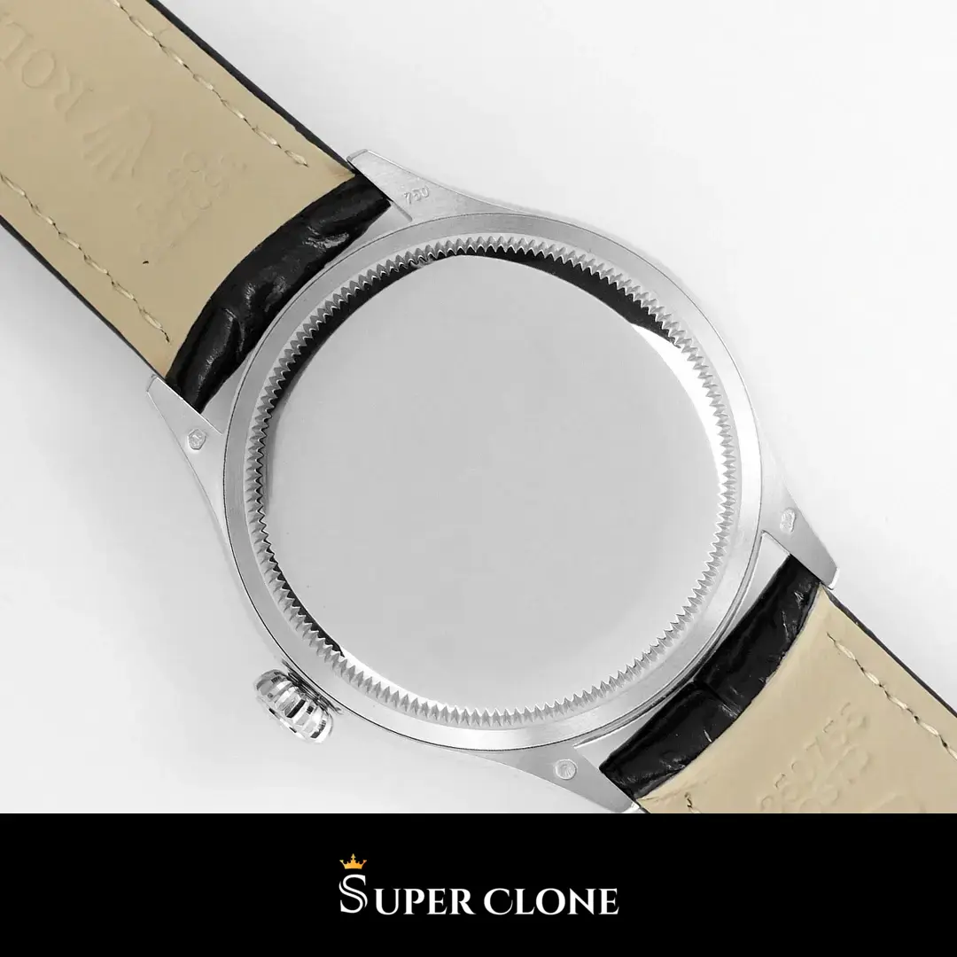Rolex Cellini 50529 replica, hebilla de la correa de cuero