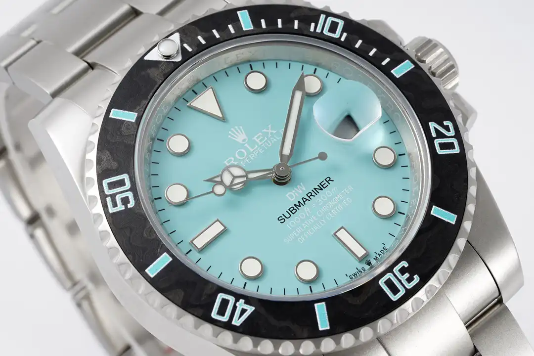 Rolex Submariner Parakeet 116610LN, detalle del brazalete, Oyster de acero replica