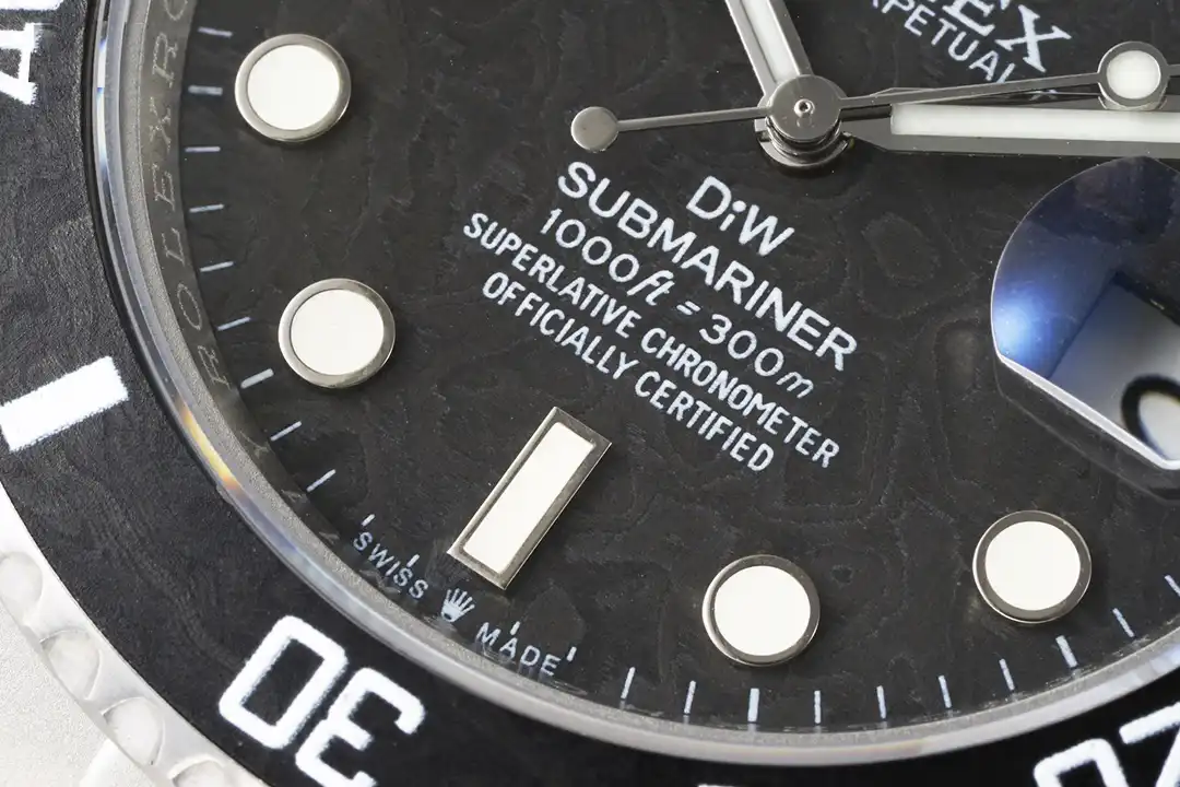 Rolex Submariner Parakeet 116610LN replica, detalle del cierre, cierre Oyster plegable