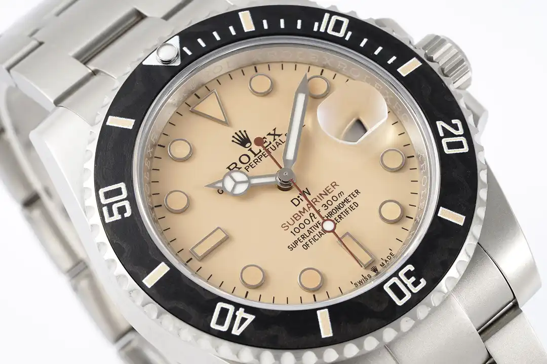 Rolex Submariner Parakeet 116610LN Miyota replica, corona y caja, acero de 40 mm