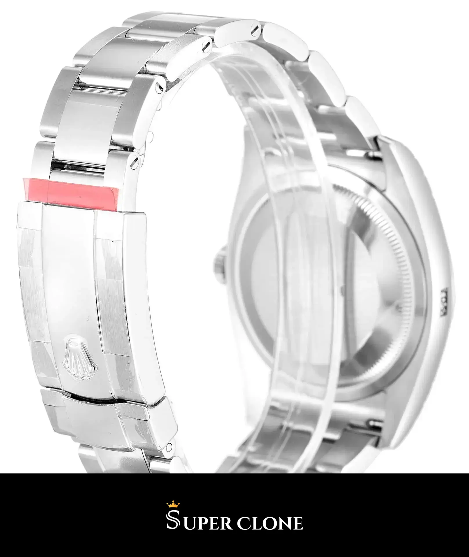 Rolex Datejust 116200 replica, brazalete Oyster y caja en acero, esfera rosa