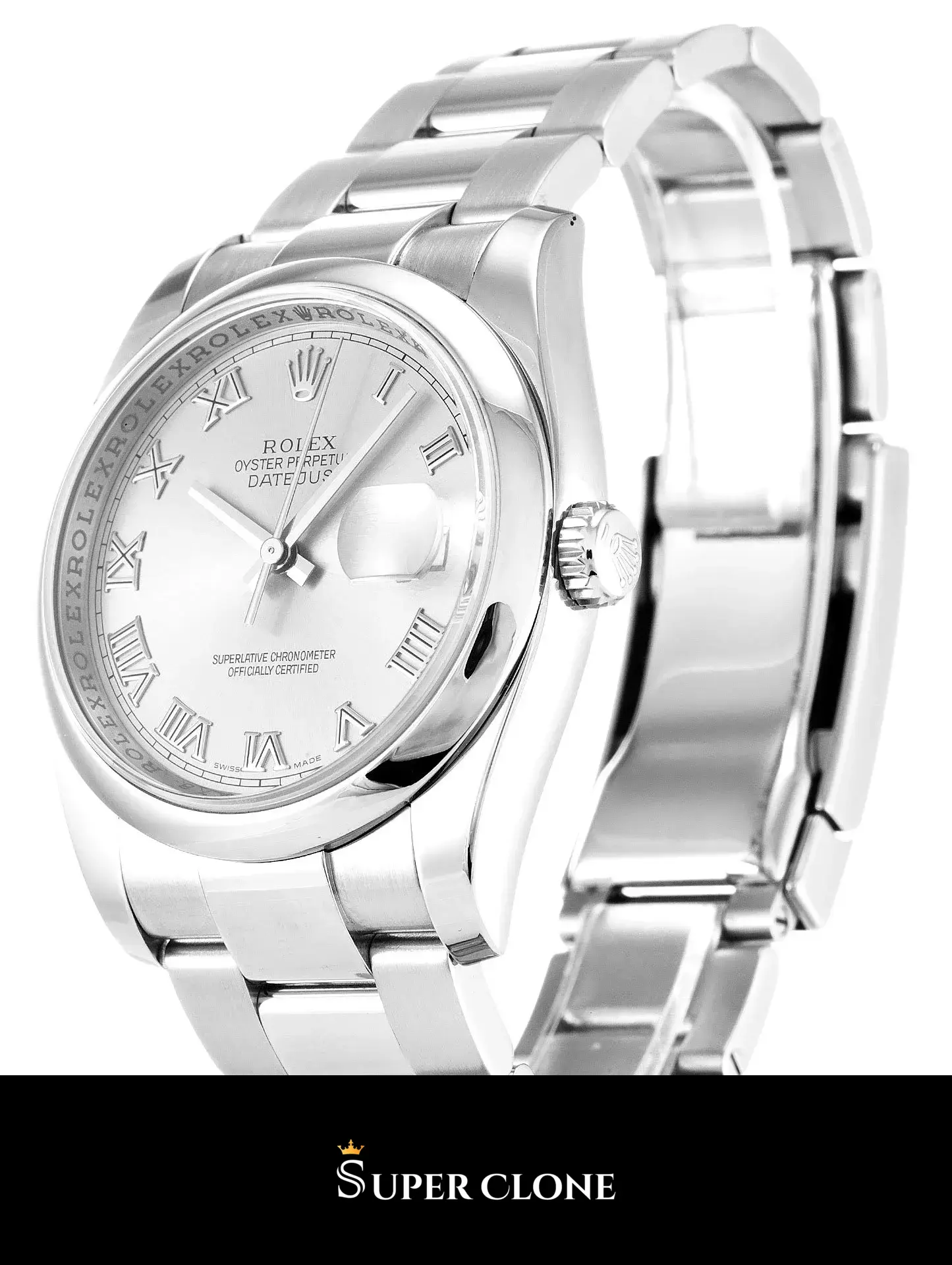 Rolex Datejust 116200 réplica plata - vista 3