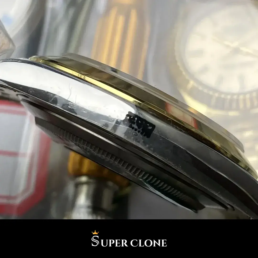 Rolex Datejust 126203 replica, detalle del cierre del brazalete