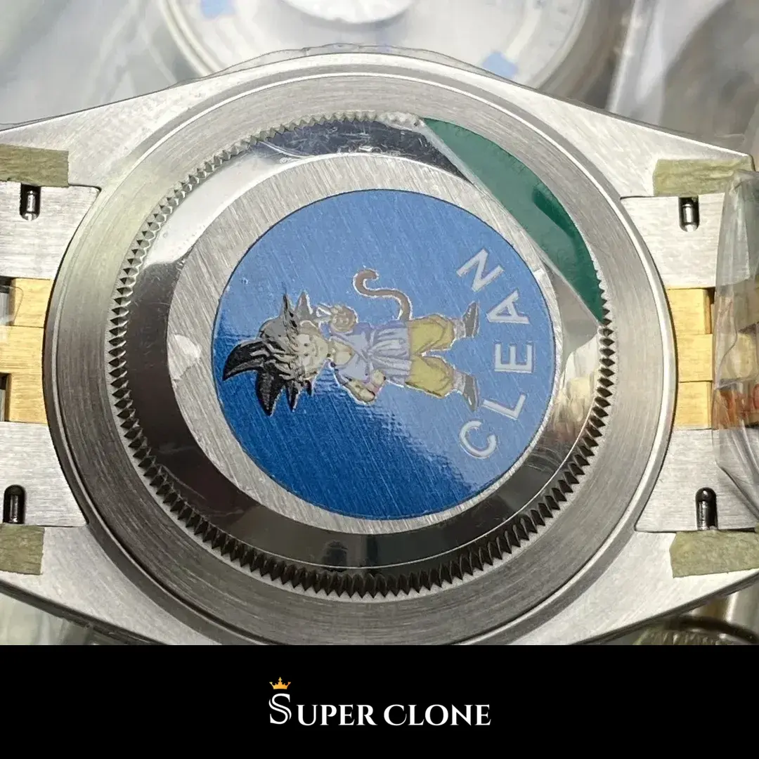Rolex Datejust 126203 replica, bisel liso de oro amarillo