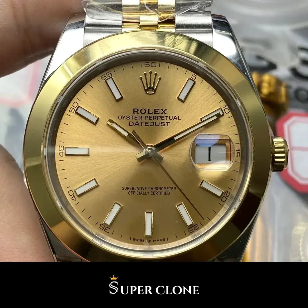 Rolex Datejust 126203 replica, caja bicolor Oystersteel y oro