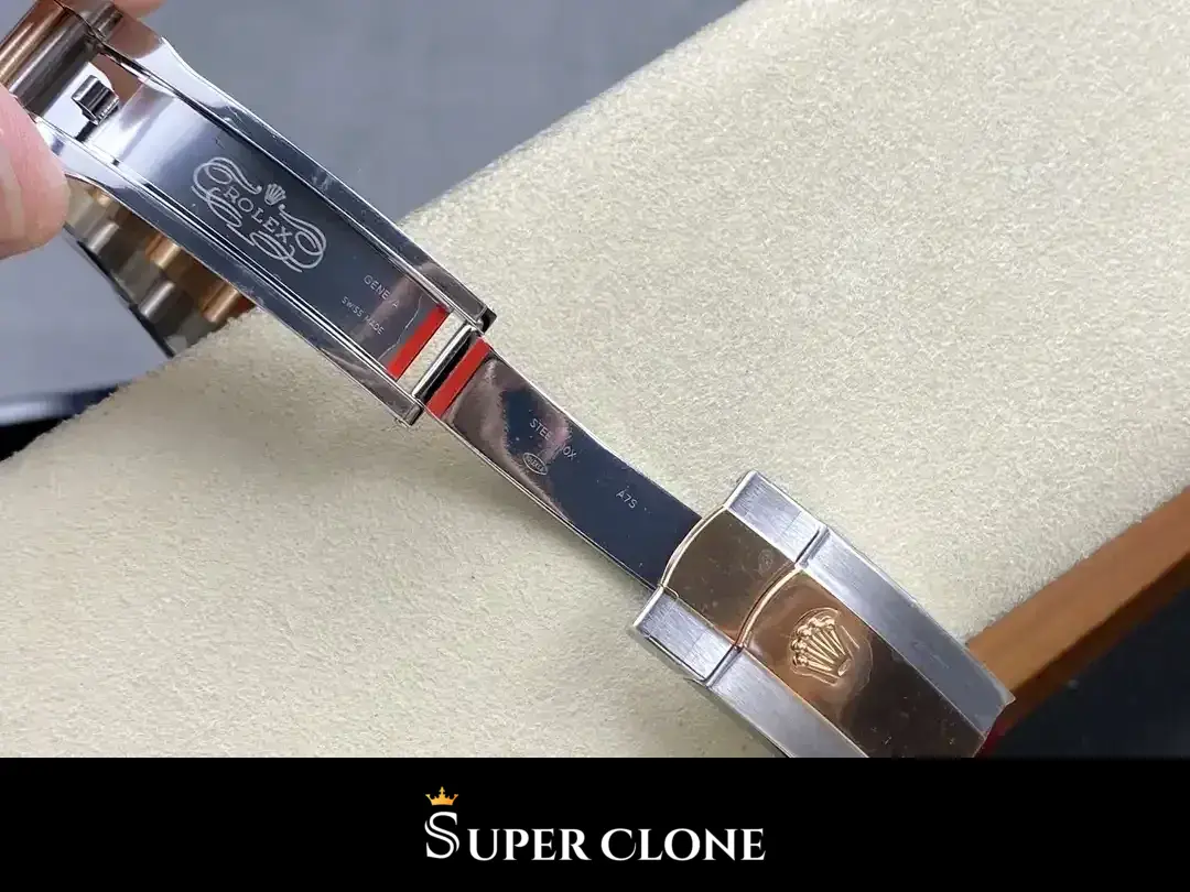 Rolex Datejust 126281RBR replica, fecha con lente Cyclops a las 3