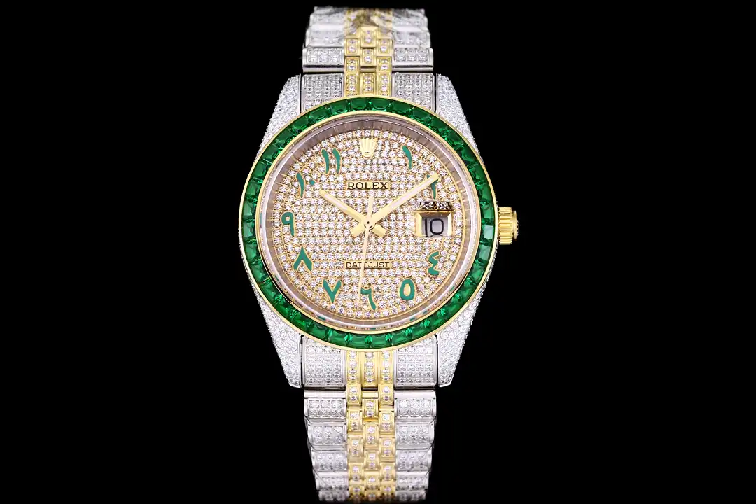 Rolex Datejust 126300 replica 41mm, primer plano de la esfera