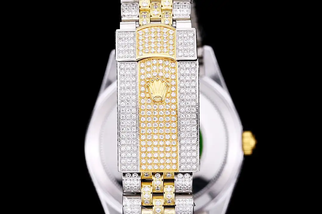 Rolex Datejust 126300 rolex replica esfera de diamantes, vista en angulo