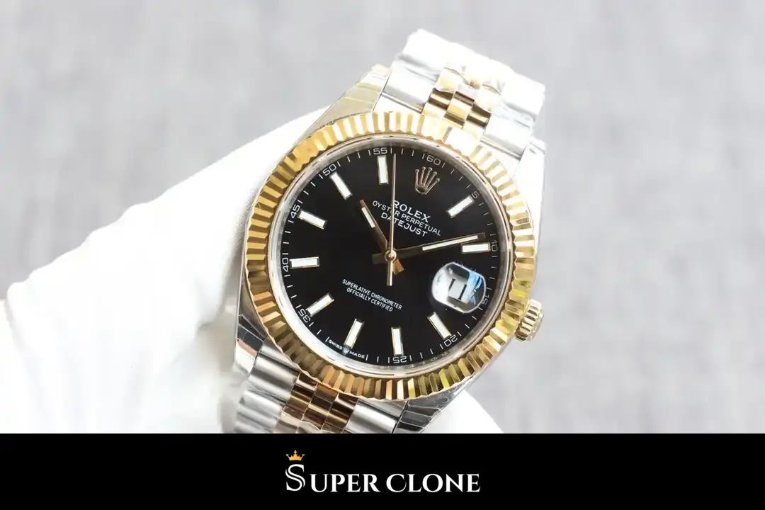 Réplica Datejust 126333 en Rolesor amarillo: acero Oystersteel y oro amarillo 18k