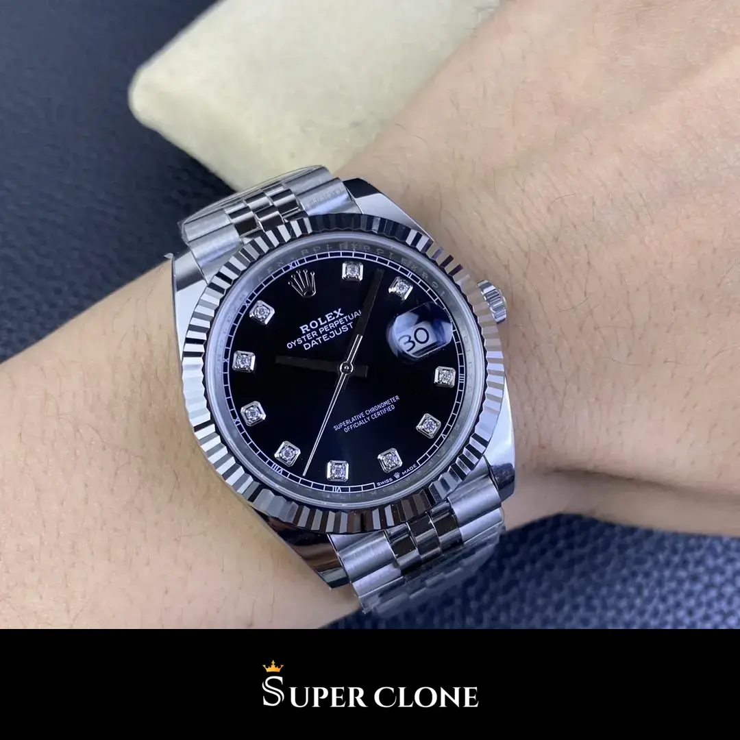 Rolex Datejust 126334 replica, caja de 41 mm, vista 10