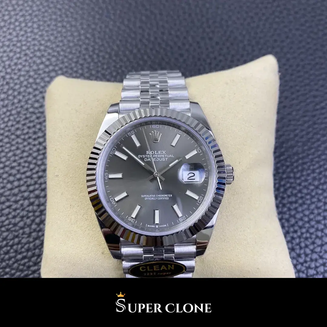 Rolex Datejust 126334 replica, vista 2, gris