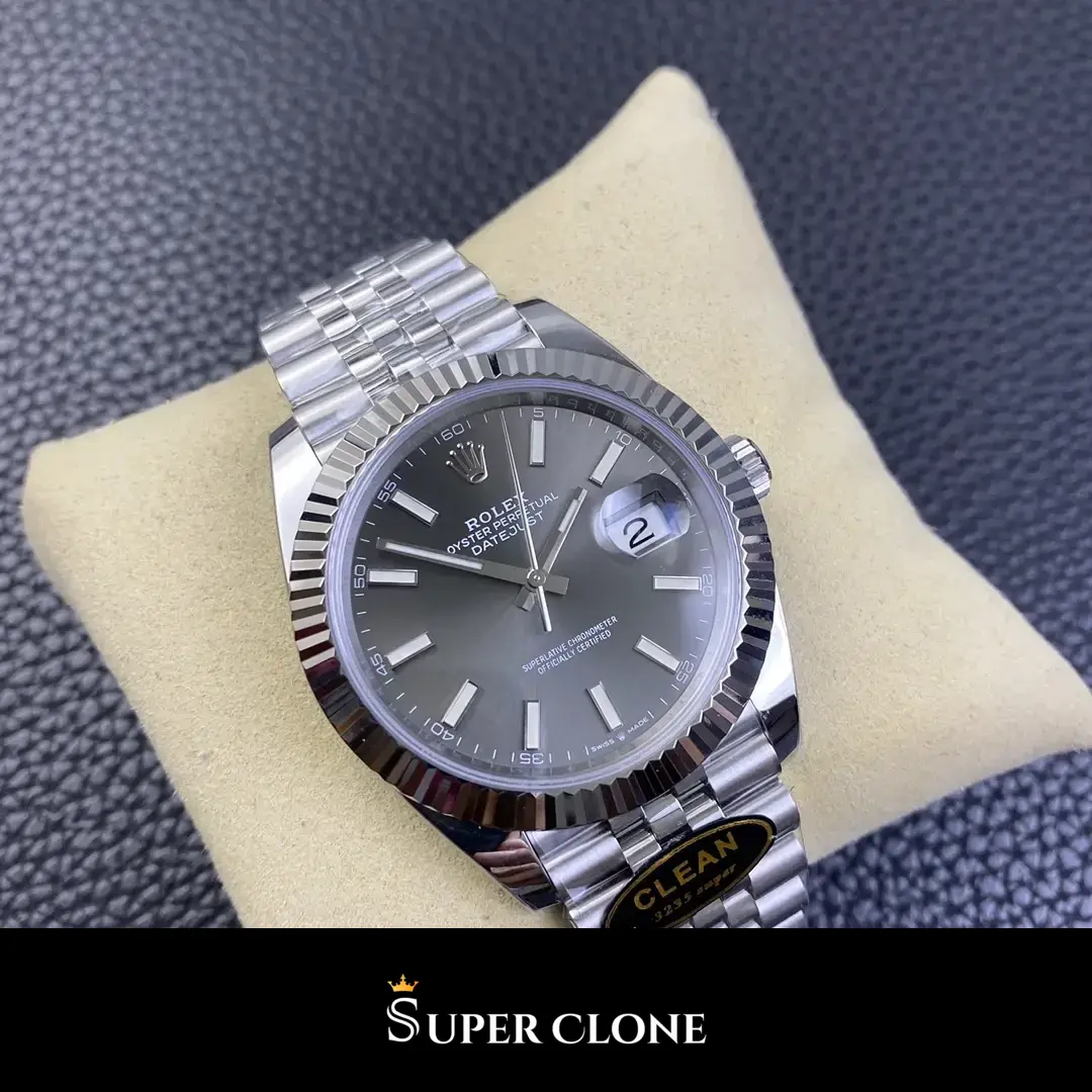 Rolex Datejust 126334 replica, vista 3, gris