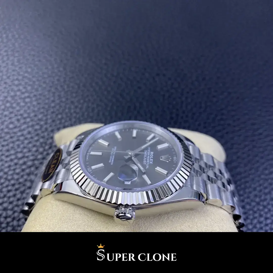 Rolex Datejust 126334 replica, vista 4, gris