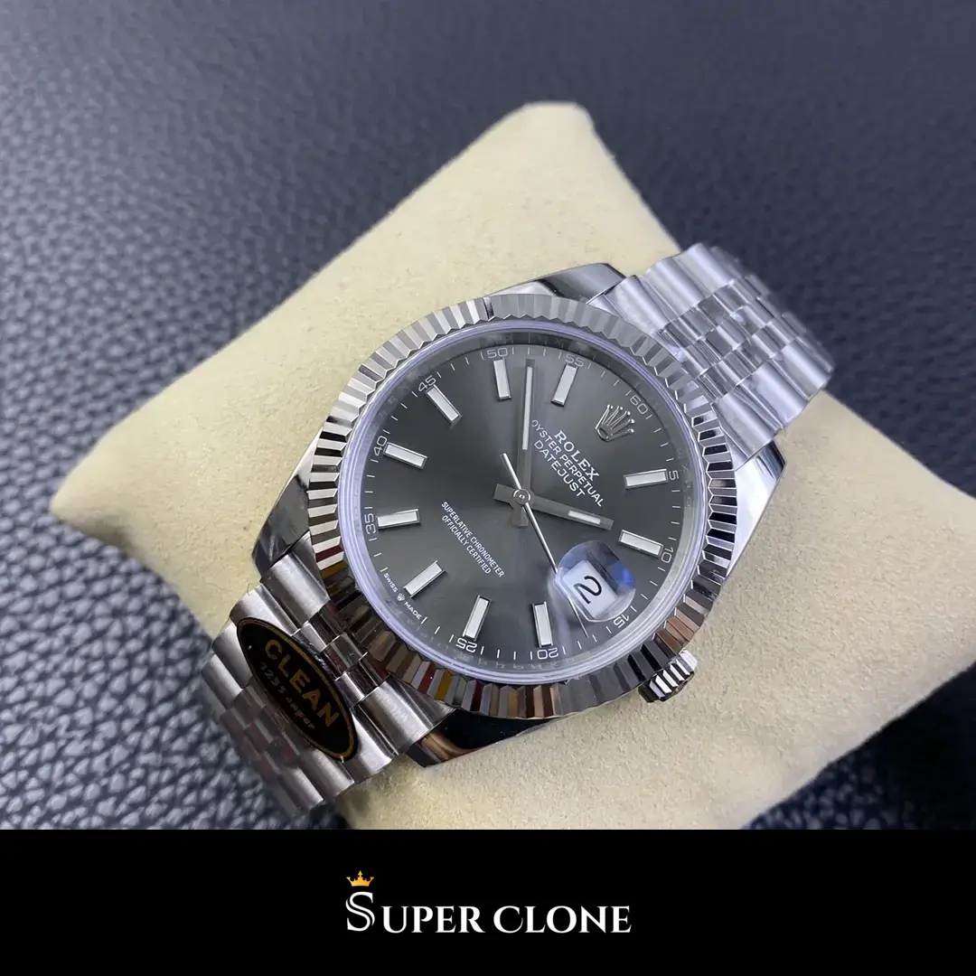 Rolex Datejust 126334 replica, vista 5, gris