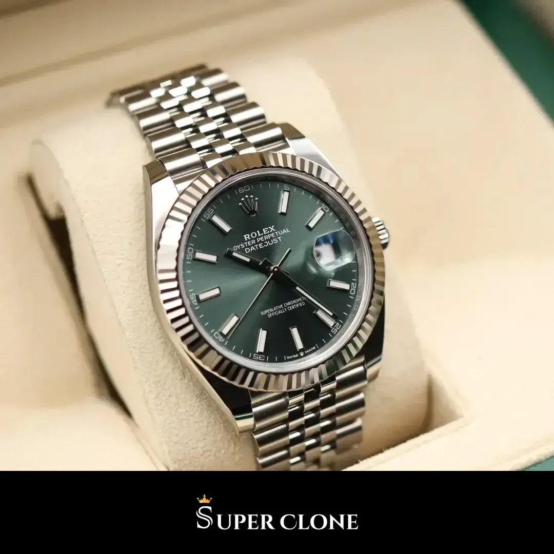 Rolex Datejust 278274 replica, perfil lateral de la caja de 31 mm