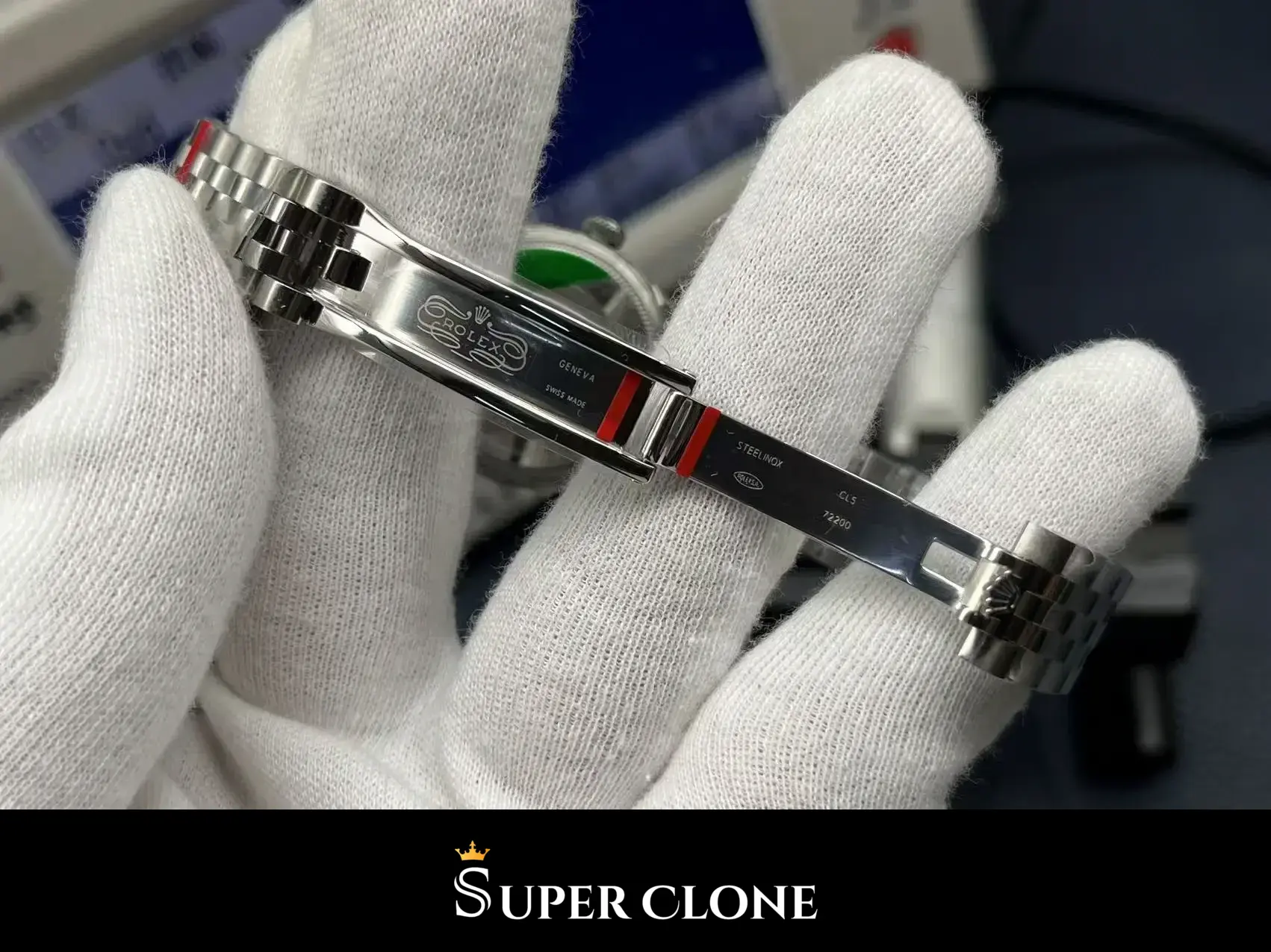 Rolex Datejust 278274 replica, corona y caja, azul