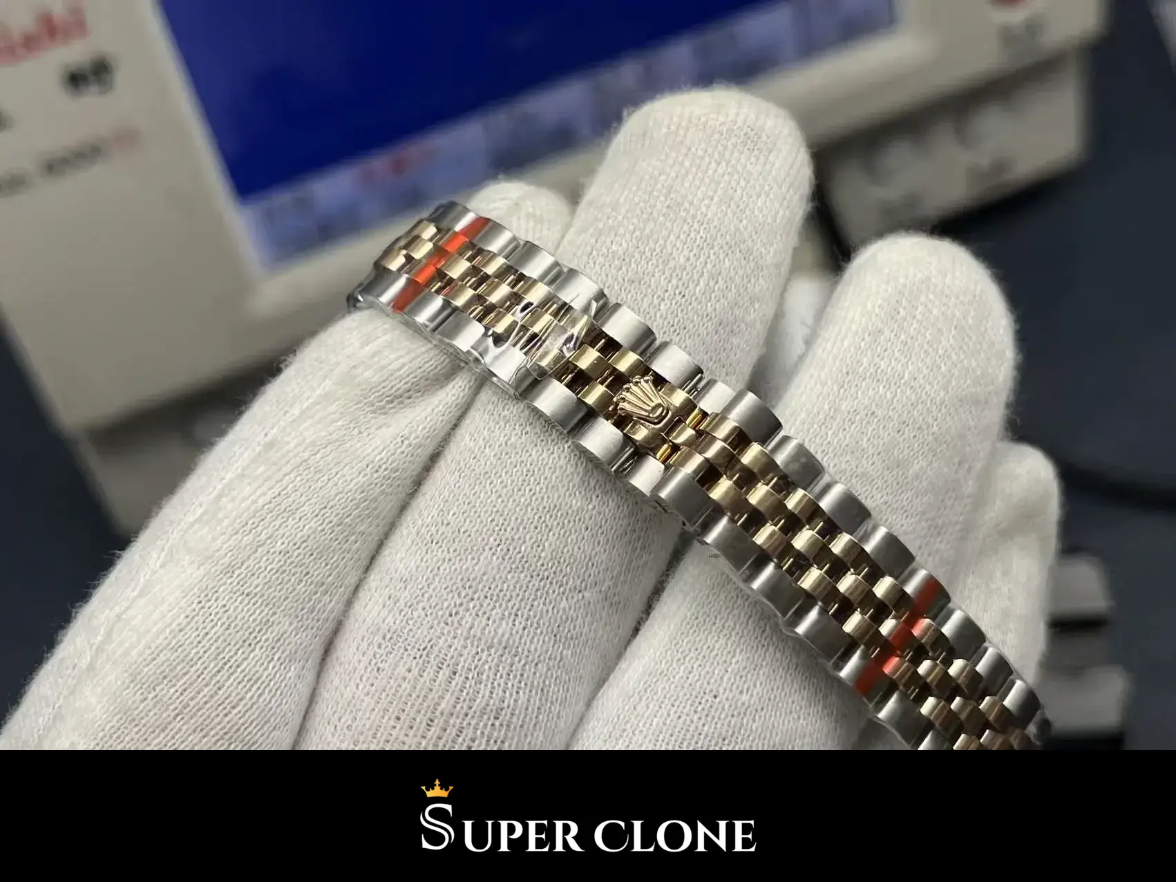 Rolex Datejust 279171 réplica nácar bicolor, vista 5