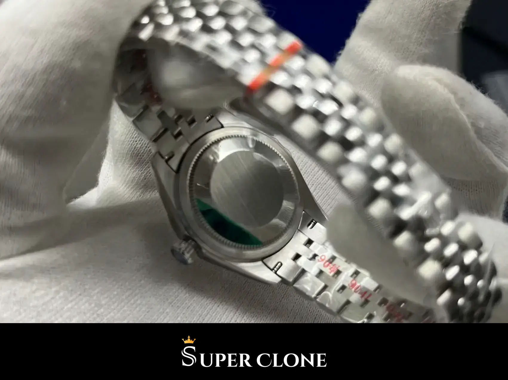Rolex Datejust 279174 replica, esfera plateada, vista 2