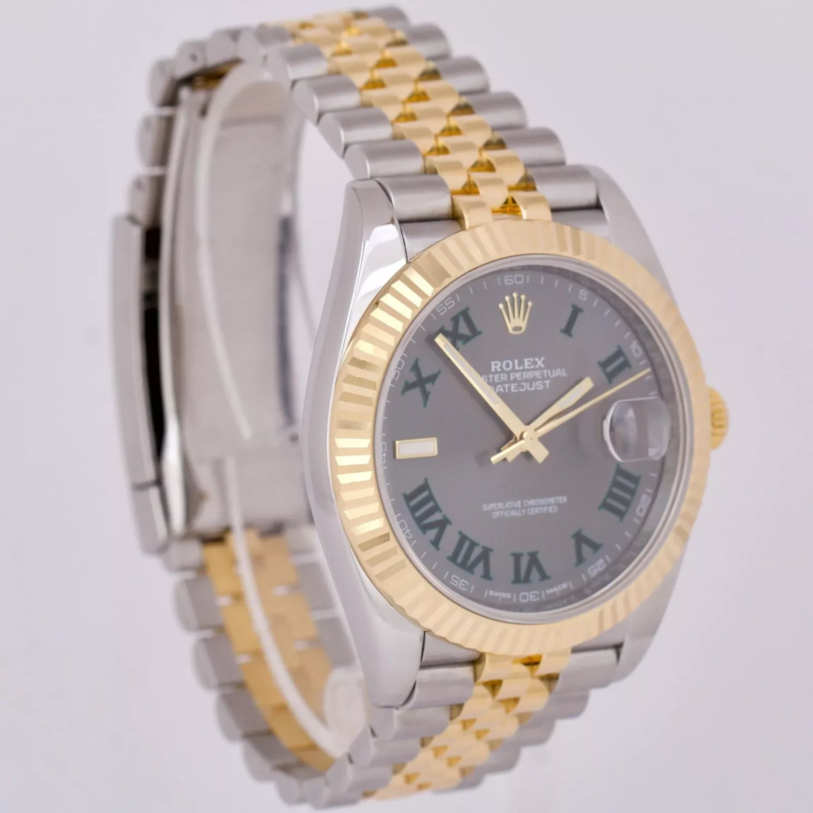 Rolex Datejust 126333 replica, perfil lateral