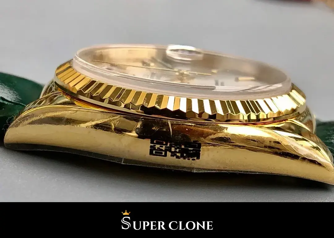 Rolex Day-Date 118138 replica, esfera verde, vista 8