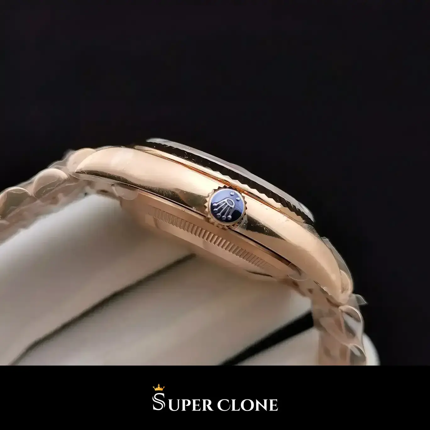 Rolex Day-Date 128238 replica, detalle del brazalete President