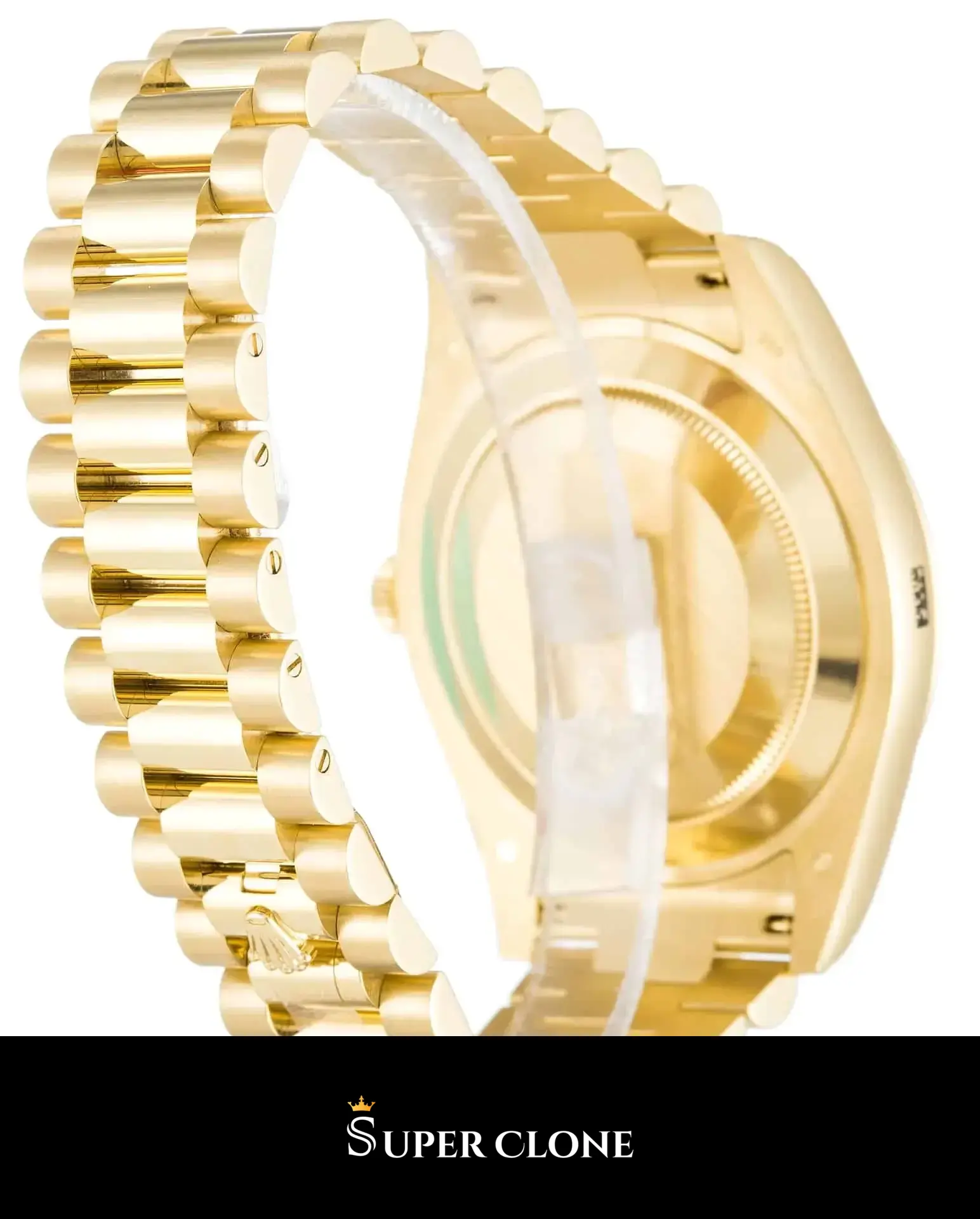 Day-Date II 218238 replica oro, detalle del brazalete President