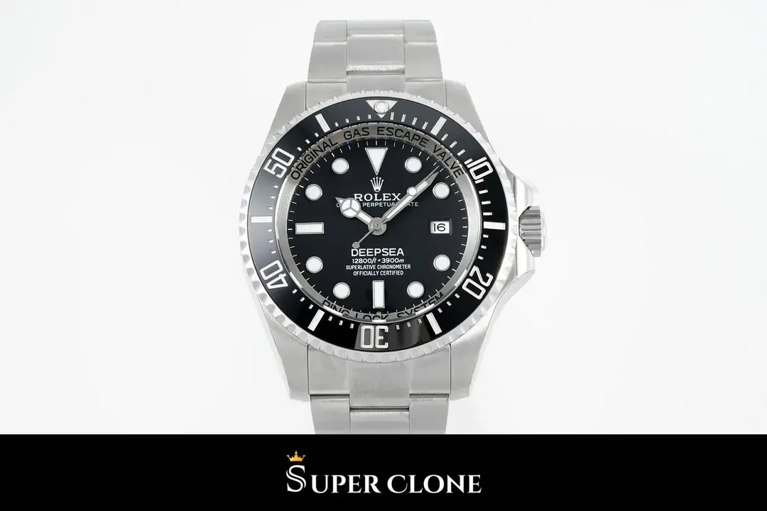 Rolex Deepsea 116660 replica, detalle del bisel Cerachrom