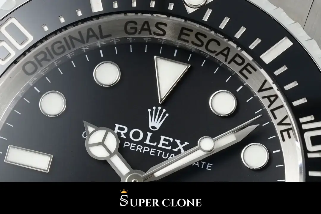 Rolex Deepsea 116660 replica esfera negra, índices Maxi luminosos