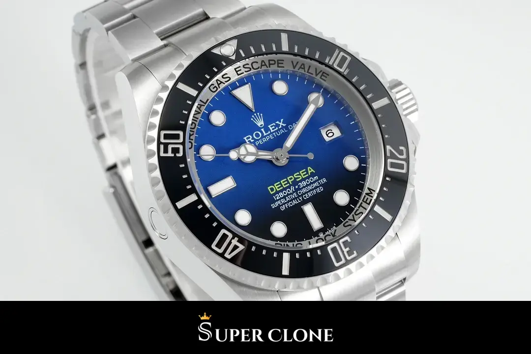 Rolex Deepsea 126660 réplica esfera negra, detalle del brazalete Oyster