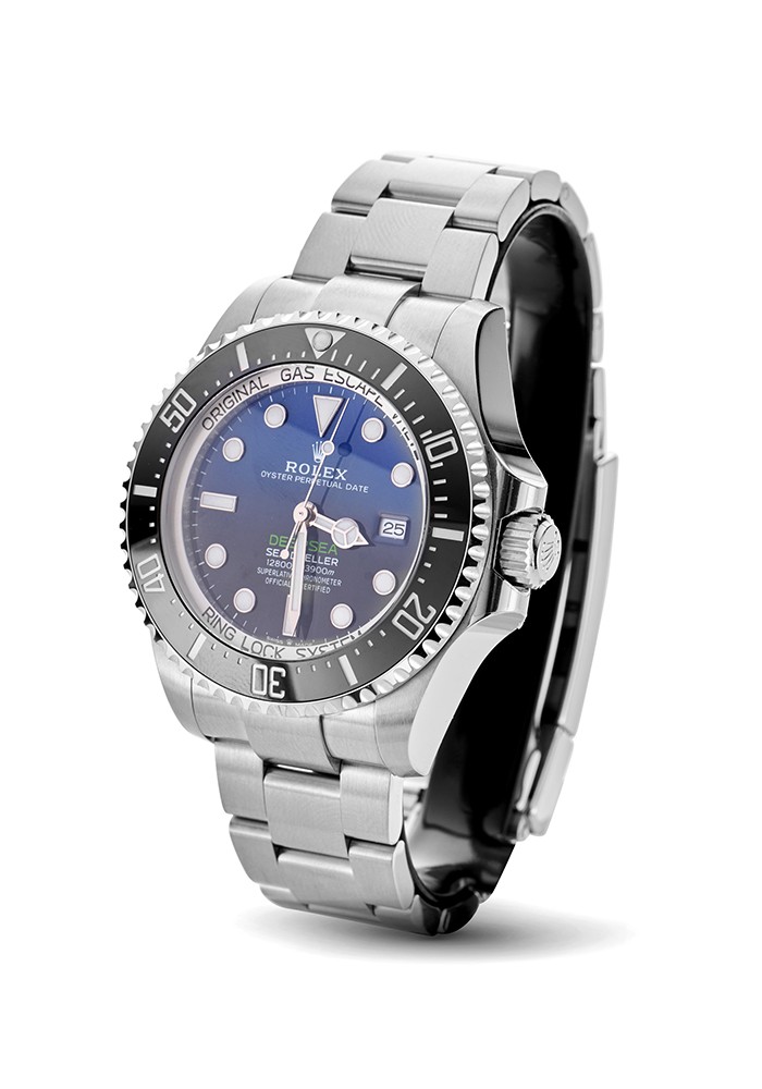 Rolex Deepsea 116660 D-Blue replica 44mm, primer plano de la esfera
