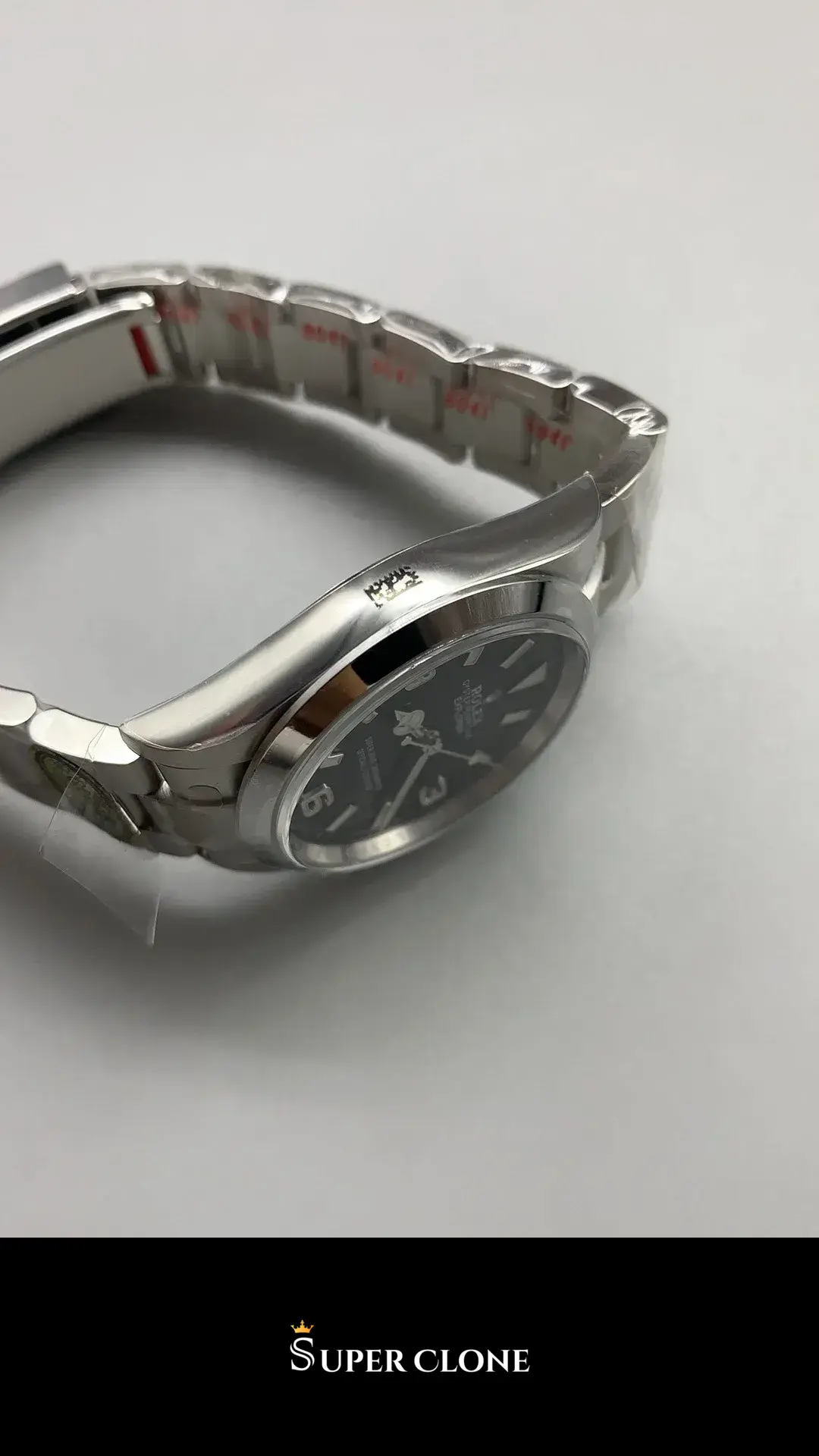 Rolex Explorer 124270 replica esfera negra, vista 9