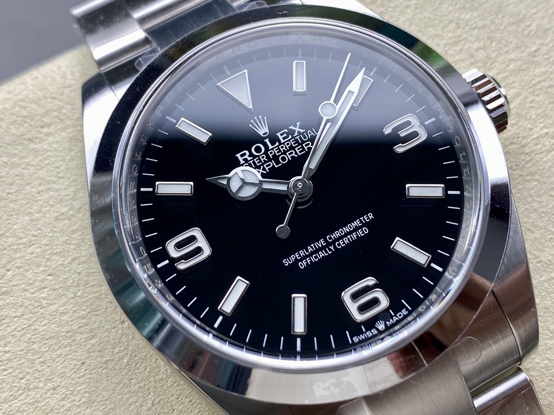 Rolex Explorer 224270 replica, perfil lateral